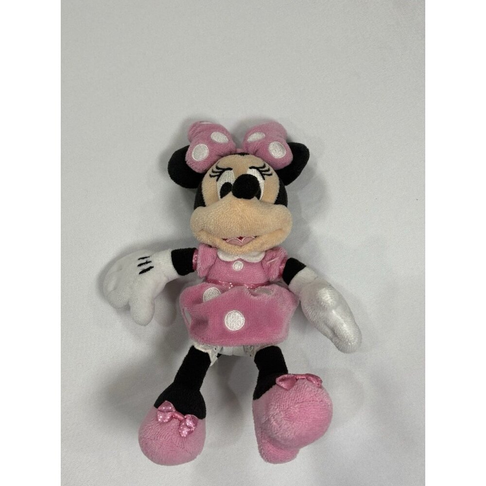 Disney Minnie Mouse plush toy Pink Dress 9”Tall